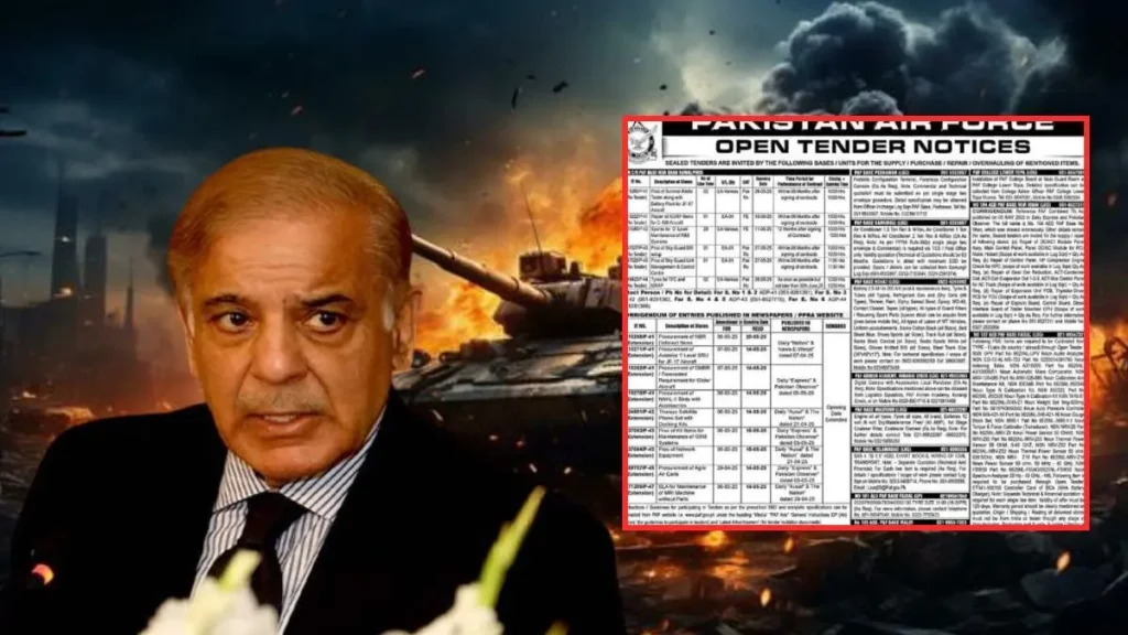 Pakistan Confirms Major Damage from Indian Air Strikes, Issues Repair Tenders for Hit Air Bases
