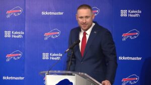 Bills introduce Joe Brady as new head coach