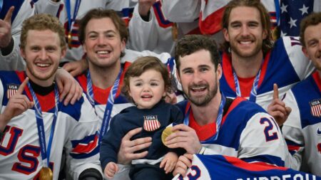 Johnny Gaudreau’s widow speaks out about USA hockey’s emotional tribute at Olympics