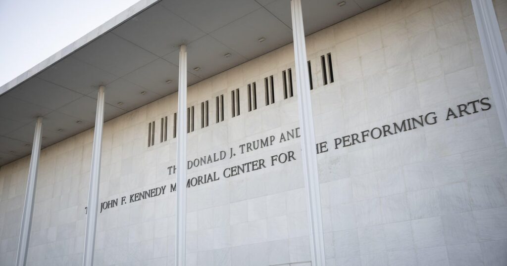 Trump says he’s not planning to rip down Kennedy Center