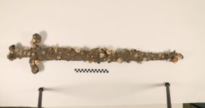 12th century Crusader sword discovered “by chance” by student off coast of Israel, university says