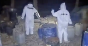 Video shows raid on hidden Mexican lab where officials seized over 5,000 pounds of meth