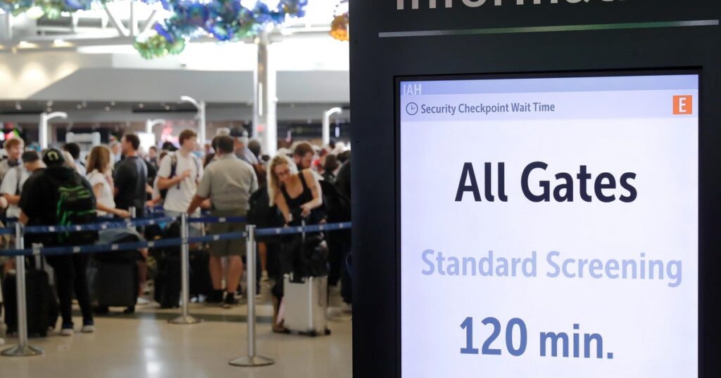 Airport delays worsen as Congress fails to pass DHS funding bill that would pay TSA workers