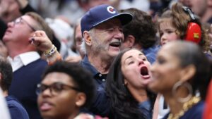 Bill Murray cheers on coach son at thrilling UConn March Madness game