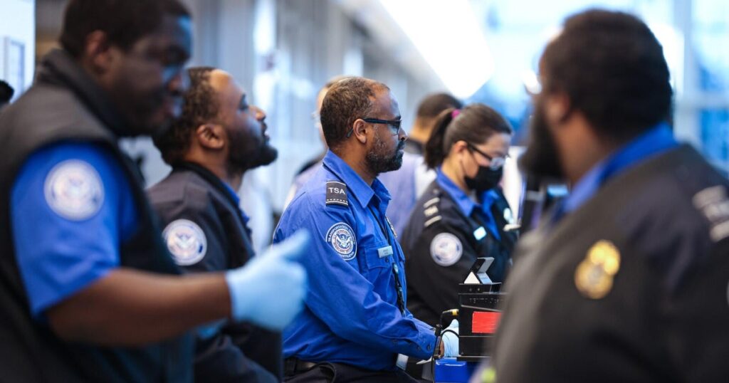 Trump thanks TSA agents going to work but “not being paid” after first missed paycheck amid partial government shutdown