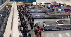 Travelers face long lines at airports after TSA workers miss first full paycheck