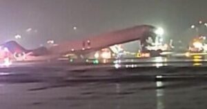 New York’s LaGuardia Airport closed after arriving plane and ground vehicle collide