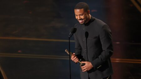 ‘Sinners’ star Michael B. Jordan thanks past Black Oscar winners in emotional speech