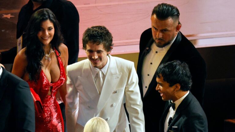 Kylie Jenner, Timothée Chalamet show off 2026 Oscars looks