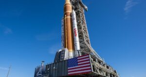 Repaired Artemis II moon rocket heads back to pad for April 1 launch try