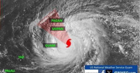 U.S. island territories brace for super typhoon, strongest storm so far this year, in western Pacific Ocean